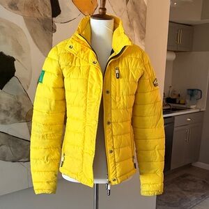 Superdry Bright Yellow Puffer Jacket